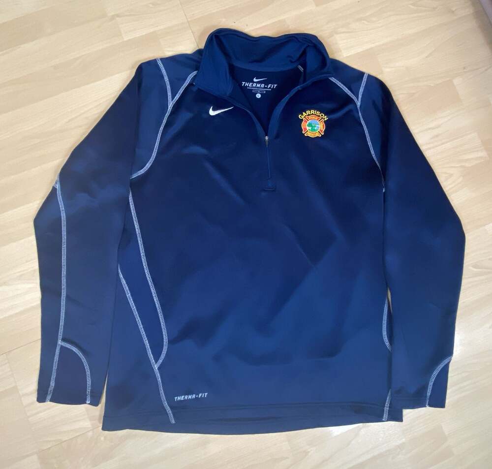 Nike Therma-Fit Garrison Fire Rescue 1/4 Zip Pullover Jacket Navy Blue Size L

V